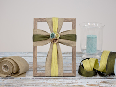 CROSS made with a picture frame